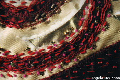 Palazzo Dario 3, Textile Art Piece by Angela McGahan